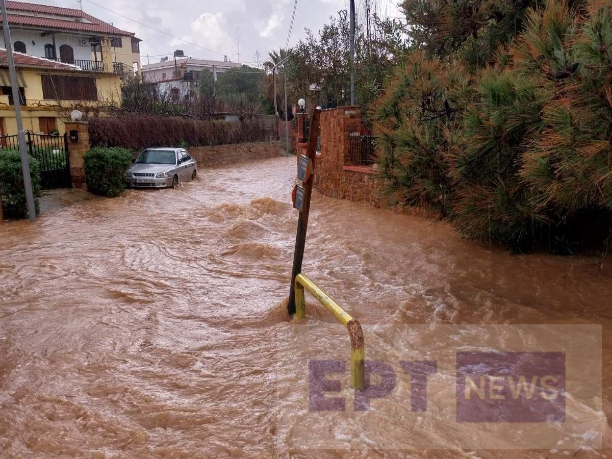 Χίος: Πλημμύρισαν σπίτια σε Αγία Ερμιόνη, Μέγα Λιμνιώνα και Κάμπο