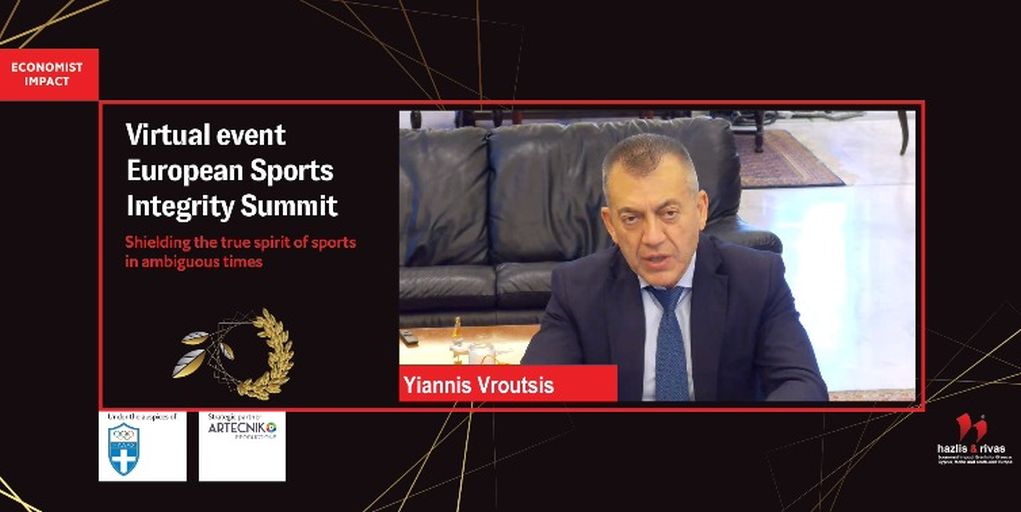 Βρούτσης και Μαυρωτάς στο συνέδριο του Economist: «Η προάσπιση της αθλητικής ακεραιότητας, ύψιστη προτεραιότητα για το Υπουργείο Αθλητισμού»