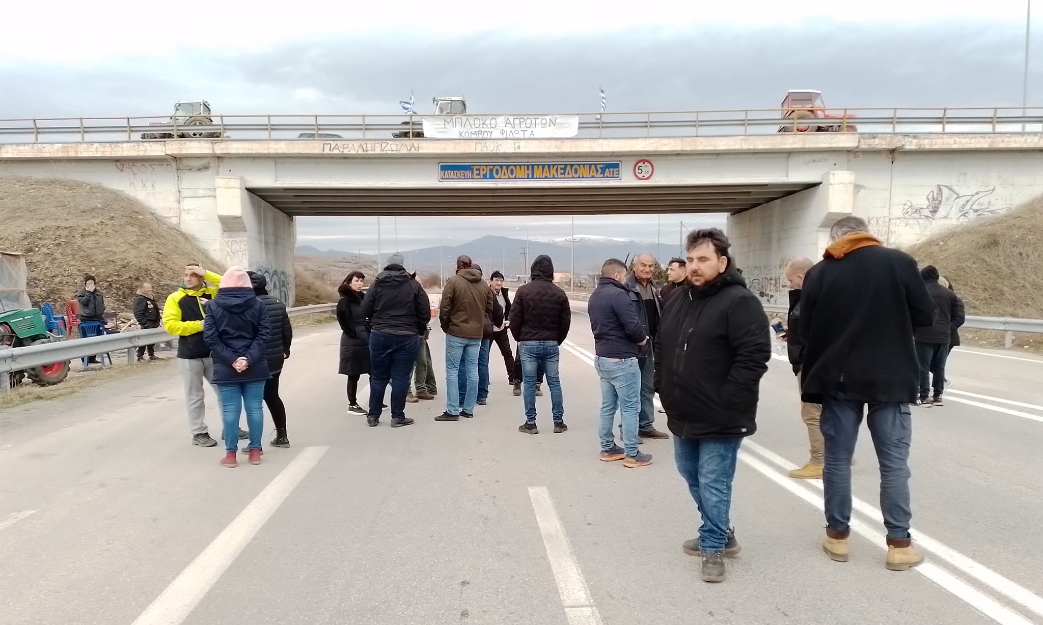 Φλώρινα: Συμβολικός αποκλεισμός του κόμβου του Φιλώτα στις 16:00 από αγρότες
