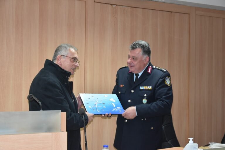 Μυτιλήνη: Τίμησαν τον Λευτέρη Ντουρουντού στην Αστυνομική Διεύθυνση Βορείου Αιγαίου