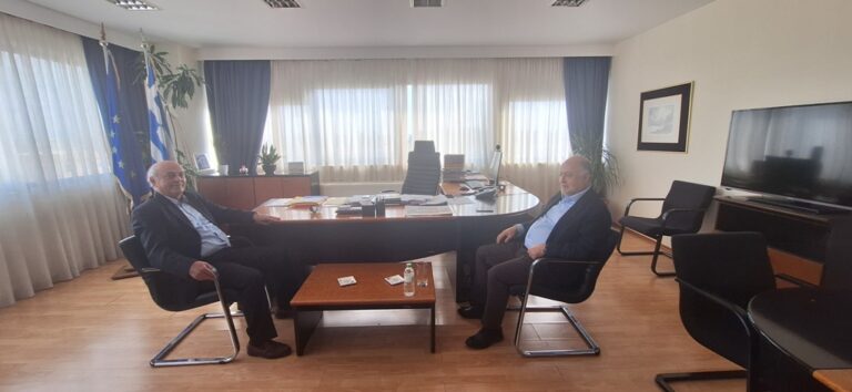 Στη Λάρισα ο Δ. Τσιόδρας – Συναντήθηκε με τον γ.γ Αποκεντρωμένης Διοίκησης Θεσσαλίας