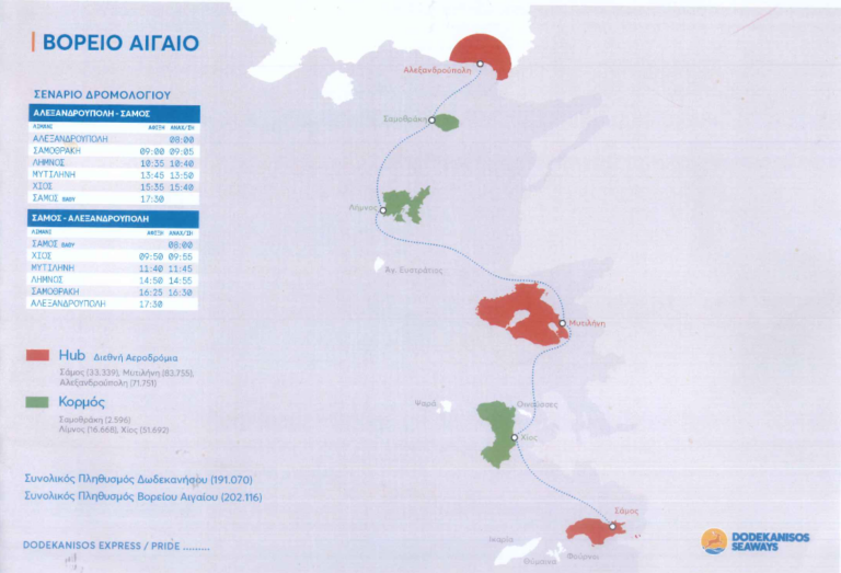 Την πρόθεσή της να συνδέσει Αλεξανδρούπολη με Β.Α. Αιγαίο και Ρόδο εξέφρασε η Dodekanisos Seaways