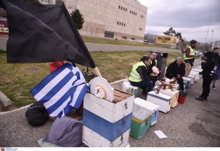 Θεσσαλονίκη: Με άδειες κυψέλες διαμαρτύρονται οι μελισσοκόμοι στο Λευκό Πύργο