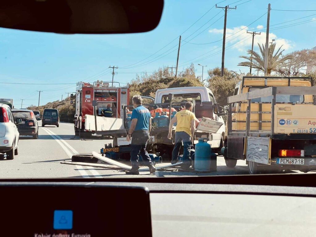 Ρέθυμνο: Τροχαίο ατύχημα στη Σκαλέτα – Στο νοσοκομείο ένα άτομο