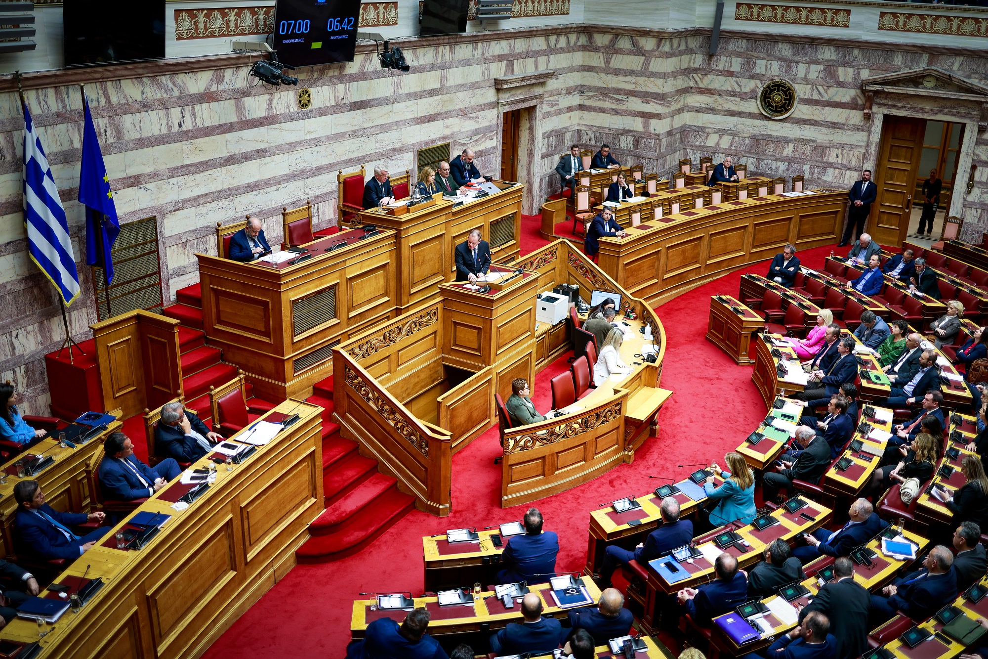 ΣΥΖΗΤΗΣΗ ΣΤΗΝ ΟΛΟΜΕΛΕΙΑ ΤΗΣ ΒΟΥΛΗΣ ΤΗΣ ΠΡΟΤΑΣΗΣ ΔΥΣΠΙΣΤΙΑΣ ΤΟΥ ΠΑΣΟΚ-ΚΙΝΗΜΑΤΟΣ ΑΛΛΑΓΗΣ ΚΑΤΑ ΤΗΣ ΚΥΒΕΡΝΗΣΗΣ / 2η ΗΜΕΡΑ (ΓΙΩΡΓΟΣ ΚΟΝΤΑΡΙΝΗΣ/EUROKINISSI)