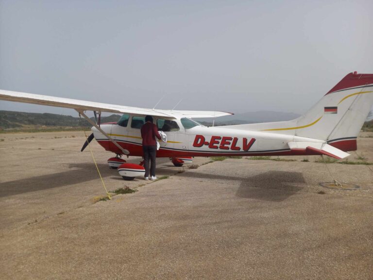 Ηλεία: Το πρώτο διθέσιο αεροπλάνο για φέτος στο αεροδρόμιο Επιταλίου 
