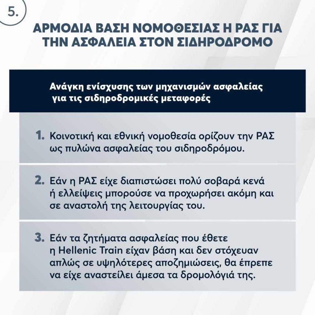 Το πόρισμα της ΝΔ για τα Τέμπη: Τα 6+1 μοιραία λάθη – Ο Γενικός Κανονισμός Κινήσεως παραβιάστηκε 7 φορές