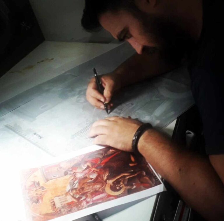 Σε διεθνή έκθεση εικαστικών τεχνών ο Βολιώτης Αγιογράφος Μενέλαος Κουρκουβέλας