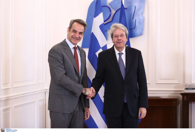 Τζεντιλόνι σε Μητσοτάκη: Το success story της Ελλάδας είναι πολύ σημαντικό για το μέλλον της Ευρώπης