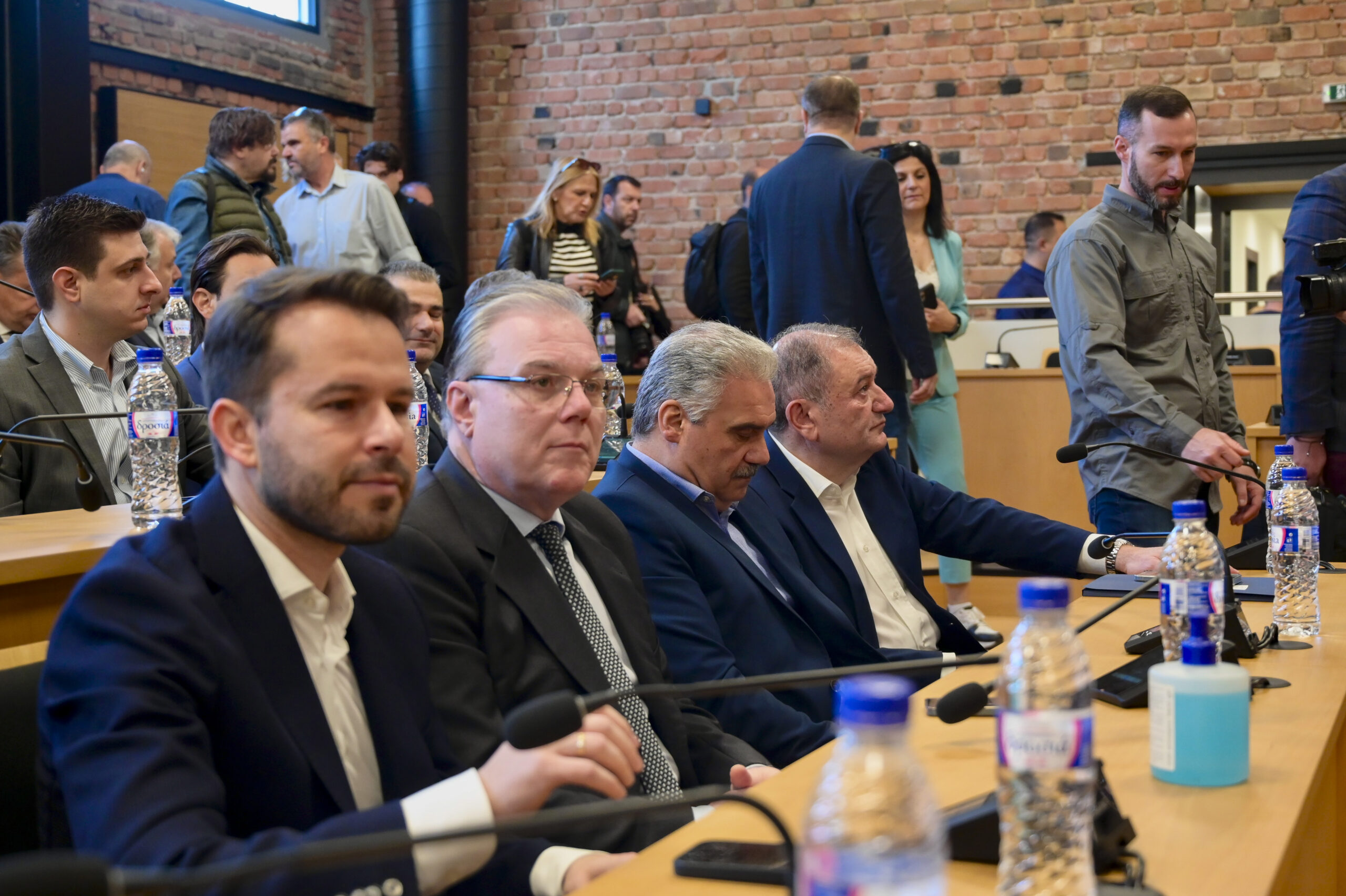 [368513] ΣΥΣΚΕΨΗ ΤΟΥ ΥΠΟΥΡΓΟΥ ΠΡΟΣΤΑΣΙΑΣ ΤΟΥ ΠΟΛΙΤΗ ΜΙΧΑΛΗ ΧΡΥΣΟΧΟΪΔΗ ΜΕ ΔΗΜΑΡΧΟΥΣ ΣΤΗΝ ΘΕΣΣΑΛΟΝΙΚΗ (ΚΩΝΣΤΑΝΤΙΝΟΣ ΤΣΑΚΙΤΖΗΣ/EUROKINISSI)