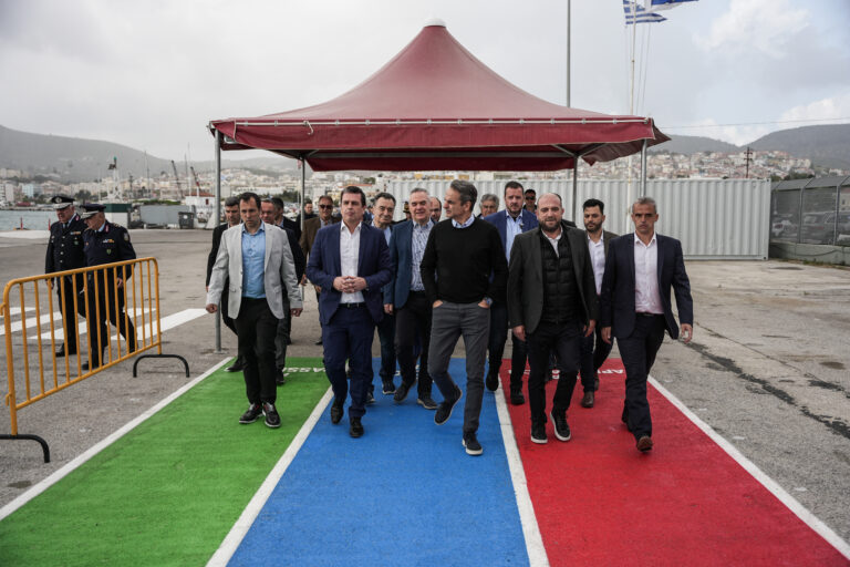Λέσβος: Στο αναβαθμισμένο λιμάνι στο Σίγρι ο Κυριάκος Μητσοτάκης
