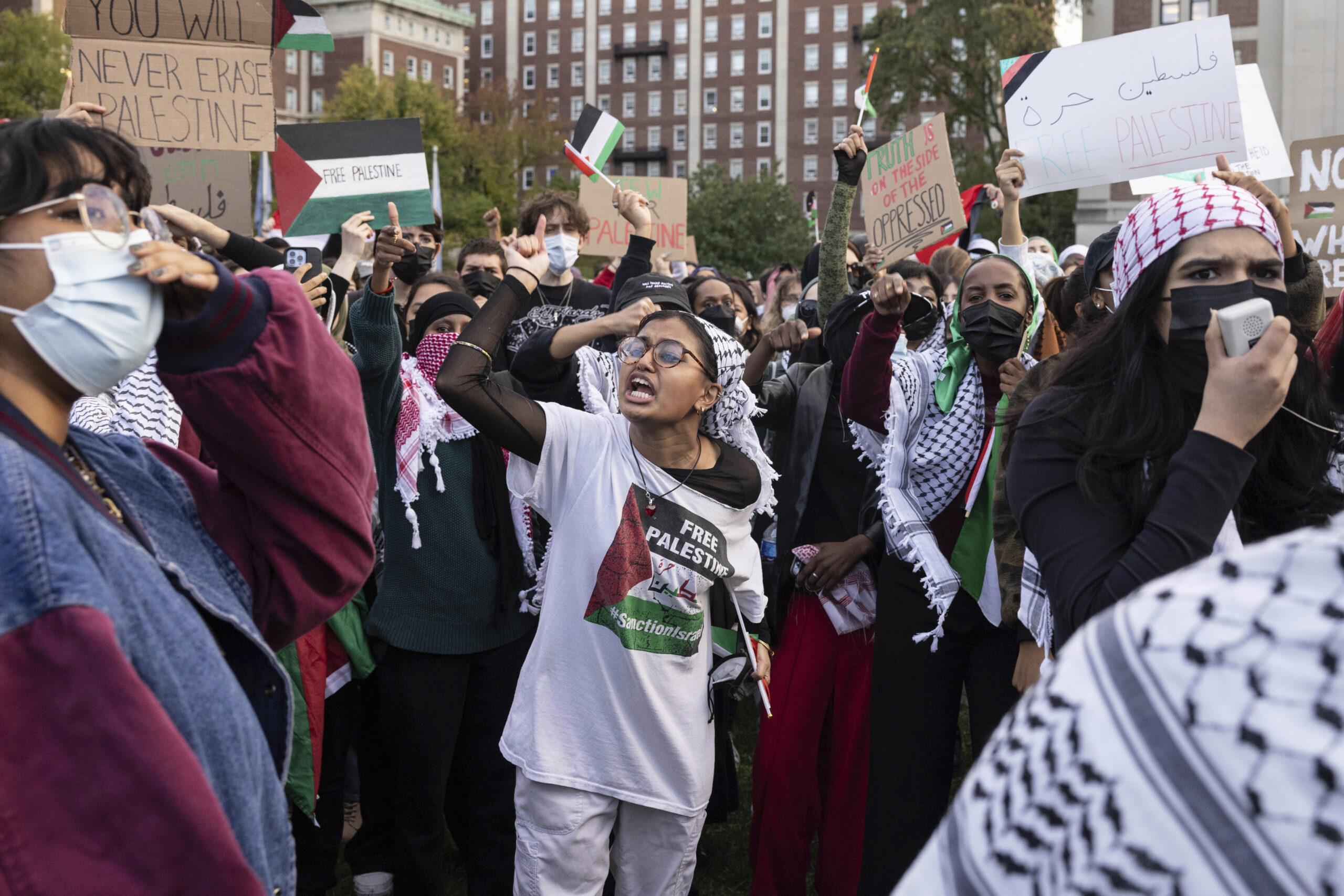 New York Israel Palestinians Columbia University Lawsuit