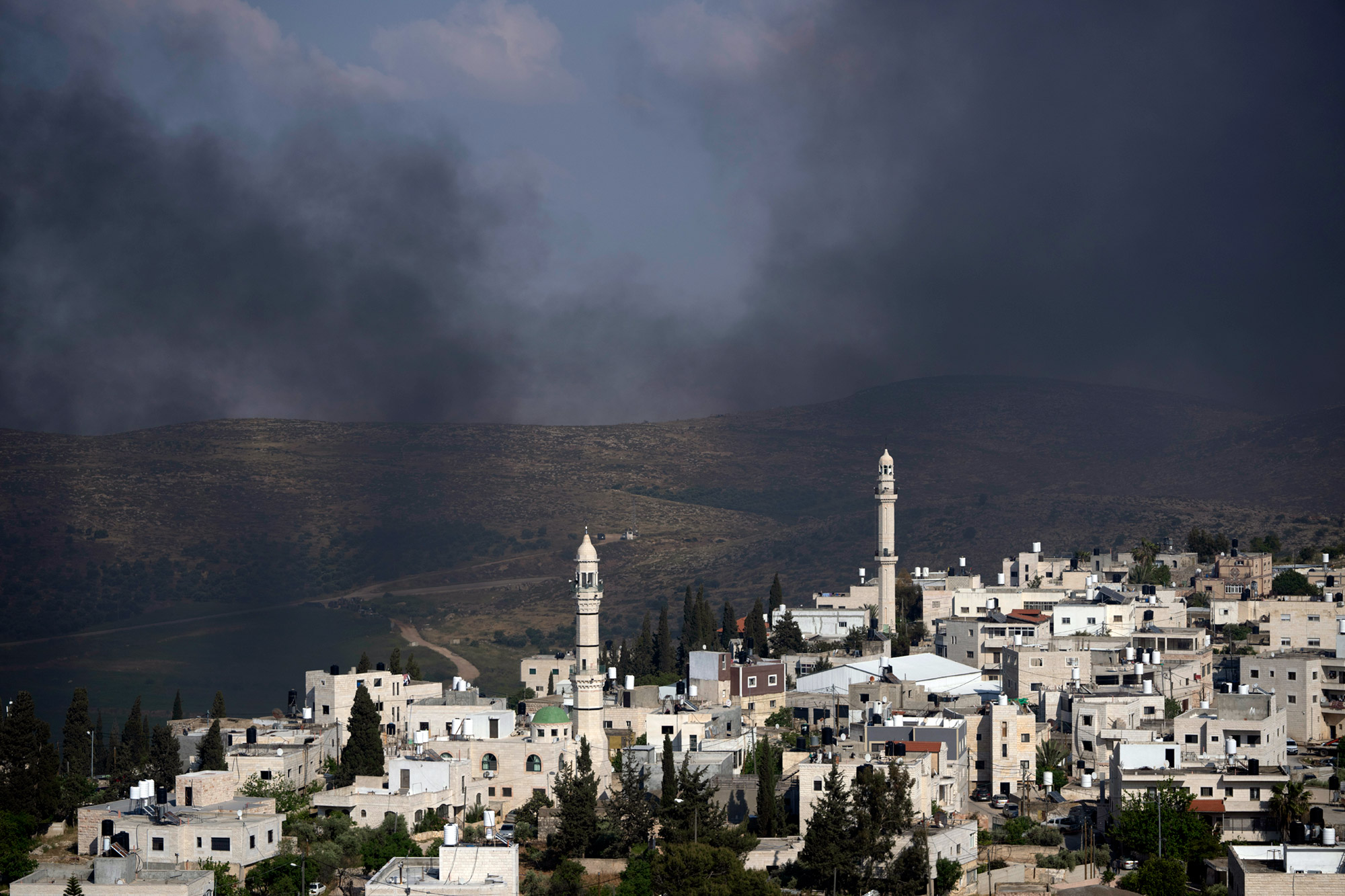 Israeli-settlers-set-fire-to-the-properties-of-Palestinian-villagers-West-Bank-village-of-al-Mughayyir-AP-Photo-Nasser-Nasser