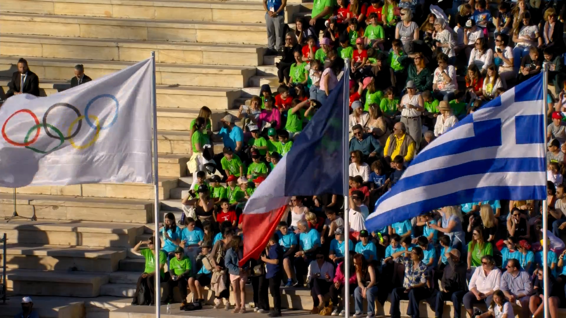 Βίντεο: Ολυμπιακός Ύμνος – Έπαρση Ολυμπιακής Σημαίας