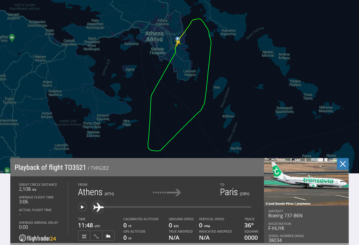 Transavia TO3521- Flightradar24