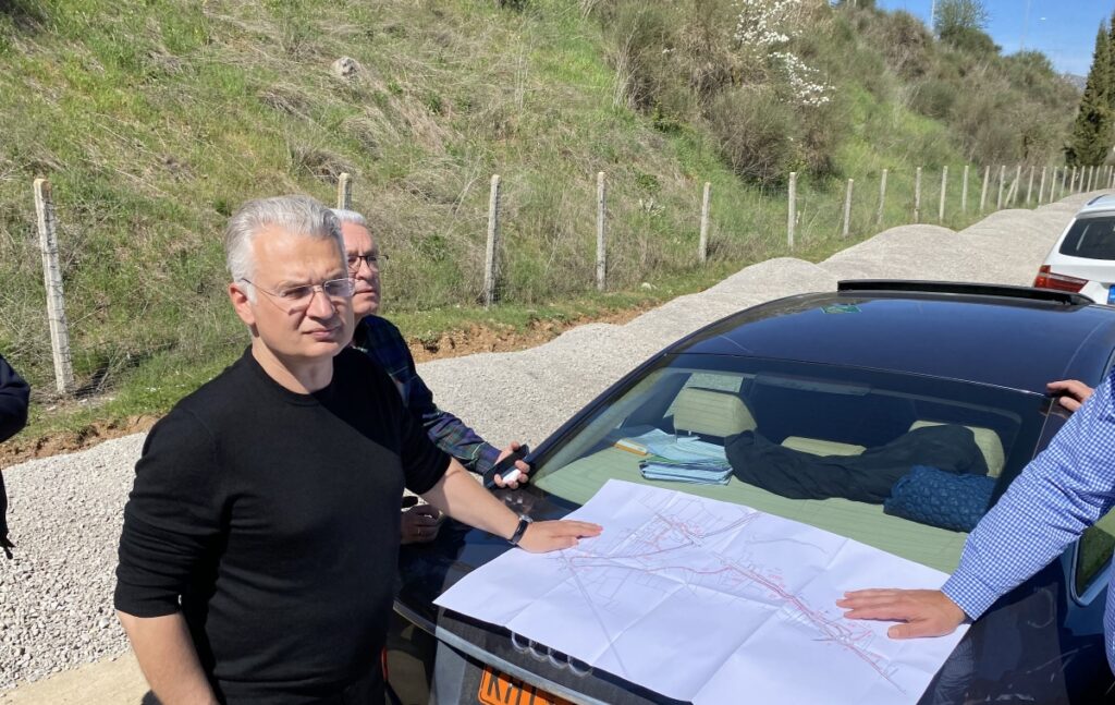 Την περιοχή που θα κατασκευαστούν οι οδικοί κόμβοι της Τρίπολης επισκέφτηκε ο Δ. Πτωχός