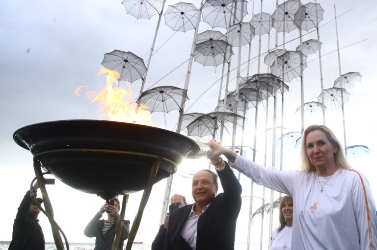 Στη Θεσσαλονίκη η Ολυμπιακή Φλόγα των 33ων Ολυμπιακών Αγώνων – Στ. Αγγελούδης: «Παρίσι, καλή επιτυχία!»