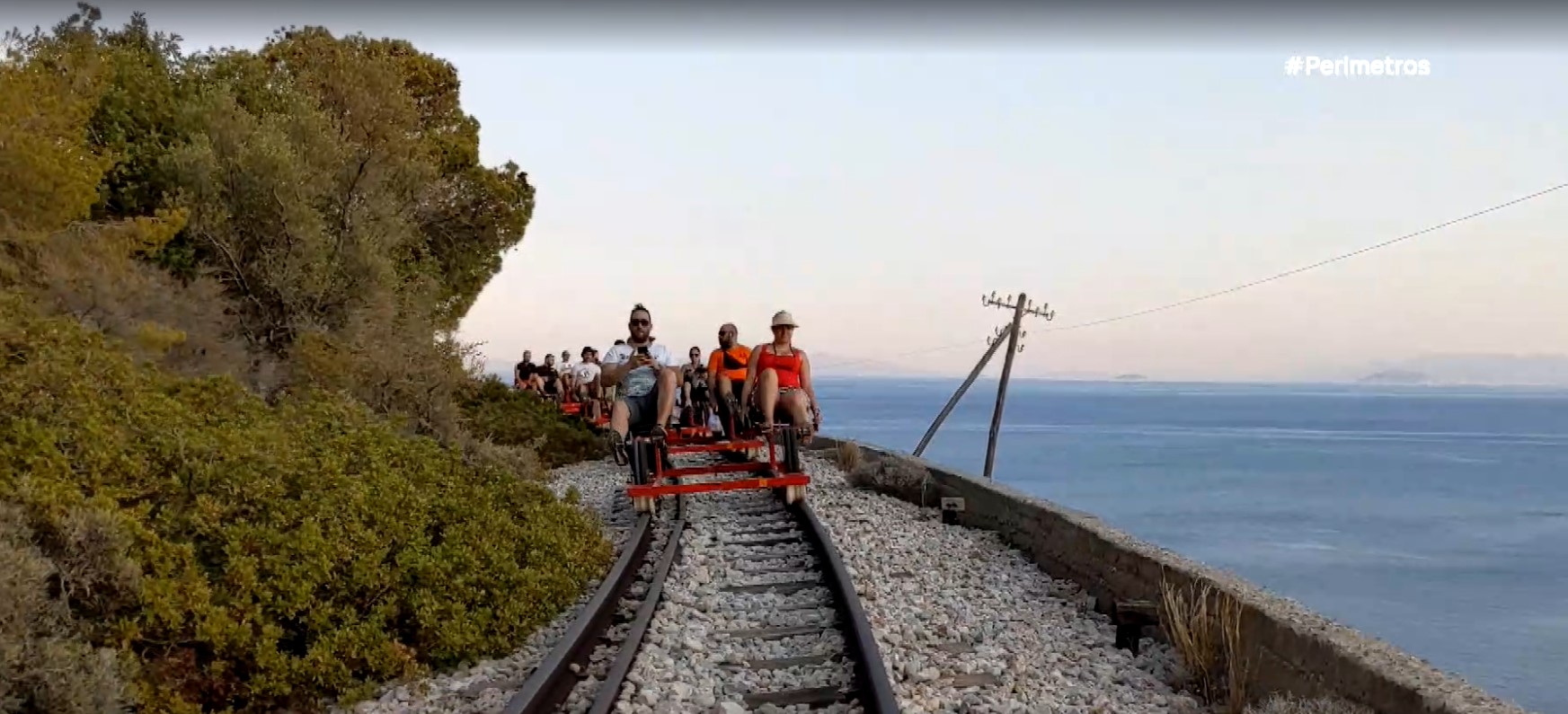 Railbiking ή τρενοποδηλατάδα στα Μέγαρα