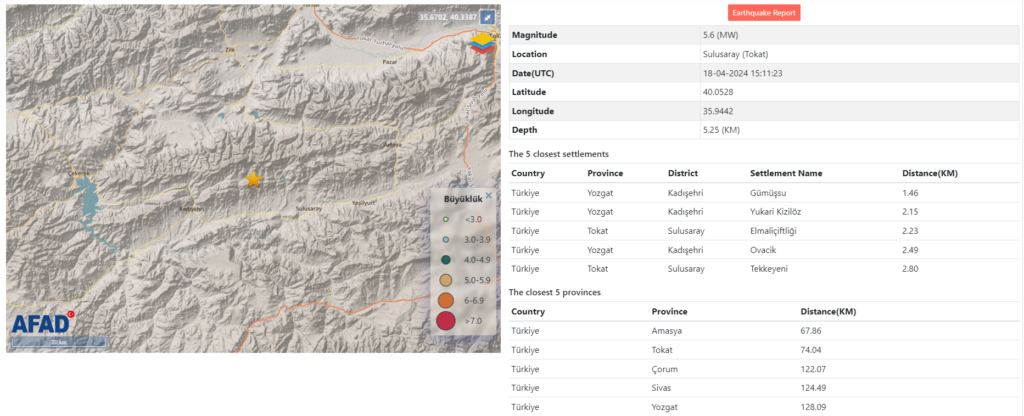 Σεισμός 5,6 βαθμών Ρίχτερ στην Τουρκία – Πρώτες πληροφορίες κάνουν λόγο για υλικές ζημιές