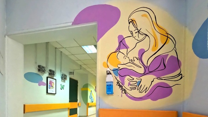 Θεσσαλονίκη: Μοναδική τοιχογραφία κοσμεί τους εσωτερικούς χώρους του Ιπποκρατείου νοσοκομείου