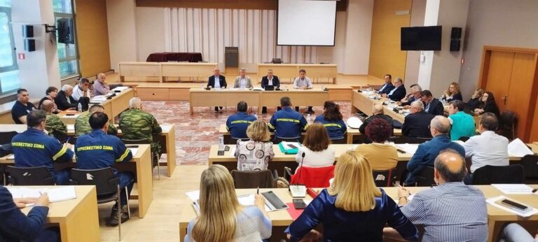 Διευρυμένη σύσκεψη του Συντονιστικού Οργάνου Πολιτικής Προστασίας της περιφέρειας ΑΜΘ για την αντιπυρική περίοδο