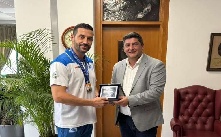 Ο Δήμος Πέλλας τίμησε τον Πανευρωπαϊκό πρωταθλητή Taekwondo Γιάννη Ιωαννίδη