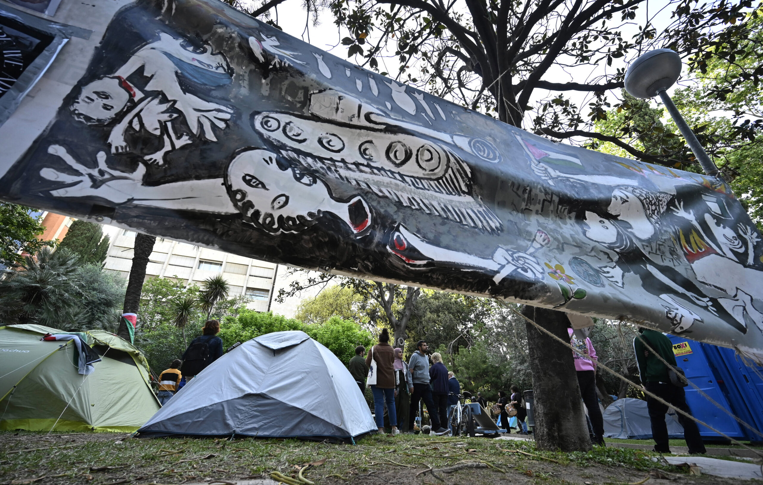 SPAIN-ISRAEL-PALESTINIAN-CONFLICT-EDUCATION-DEMONSTRATION