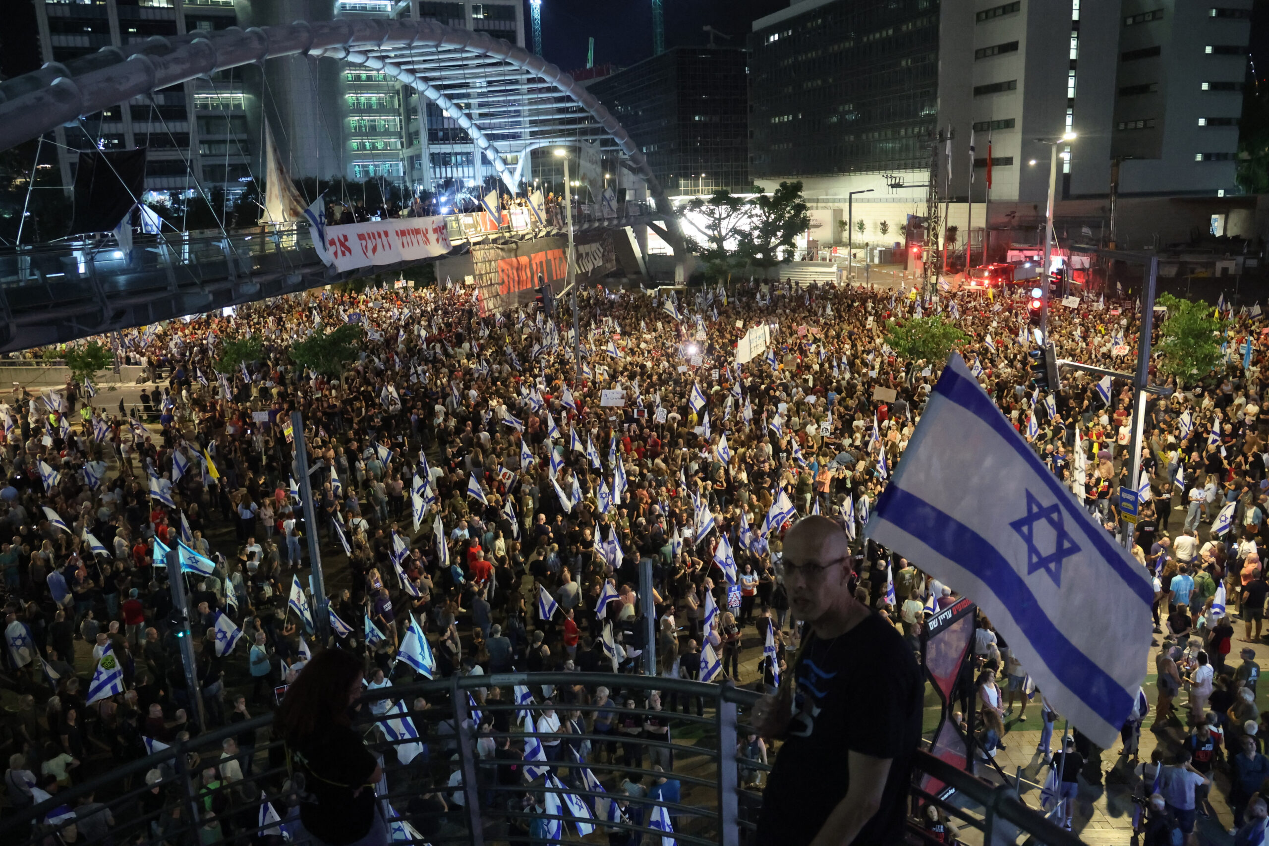 ISRAEL-PALESTINIAN-CONFLICT-HOSTAGES-PROTEST