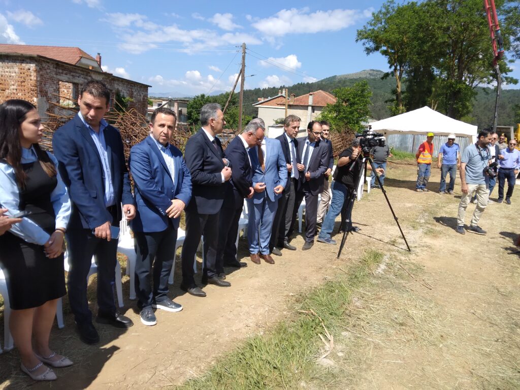 Δράμα: Θεμελίωση Δημοτικού Σχολείου Κάτω Νευροκοπίου από τον Υπουργό Υποδομών