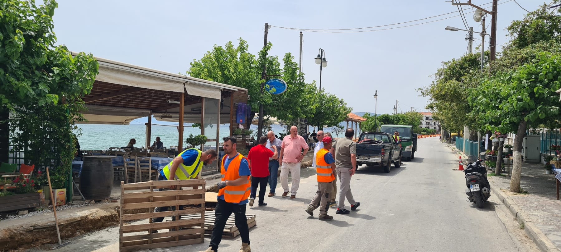 Εργασίες αποκατάστασης παραλιακού μετώπου στην Αγριά