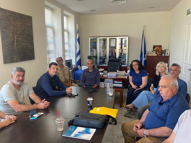 Χανιά: Συνάντηση Αλ. Μαρκογιαννάκη με τον Δήμαρχο Καντάνου Σελίνου