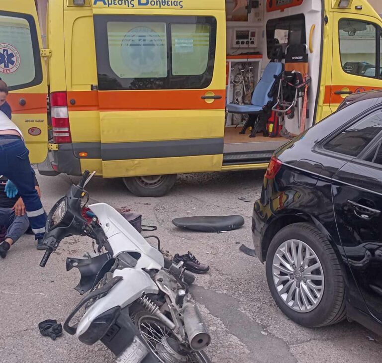 Καλαμάτα: Τραυματισμός διανομέα σε τροχαίο στο κέντρο της πόλης