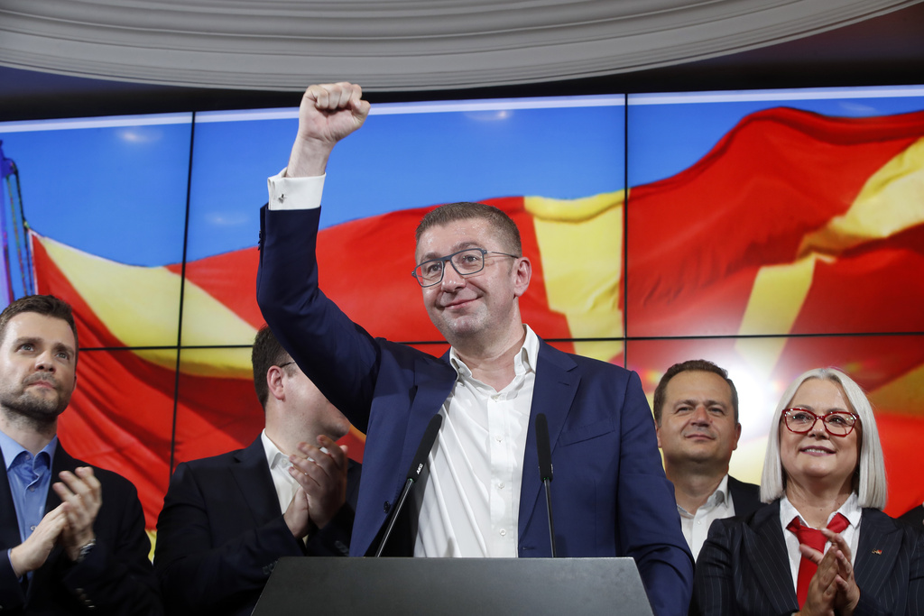 APTOPIX North Macedonia Elections