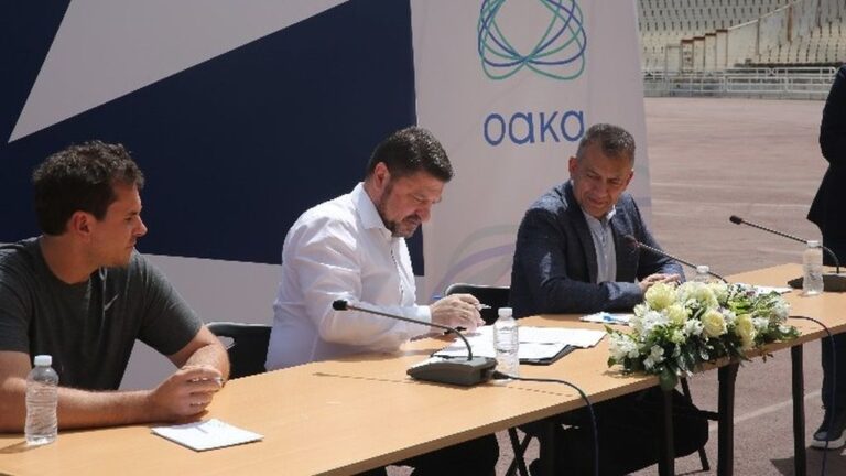Ν. Χαρδαλιάς: «Νέα εποχή για το ΟΑΚΑ και τον αθλητισμό στην Αττική»-Υπογραφή σύμβασης για τον εκσυγχρονισμό του σταδίου