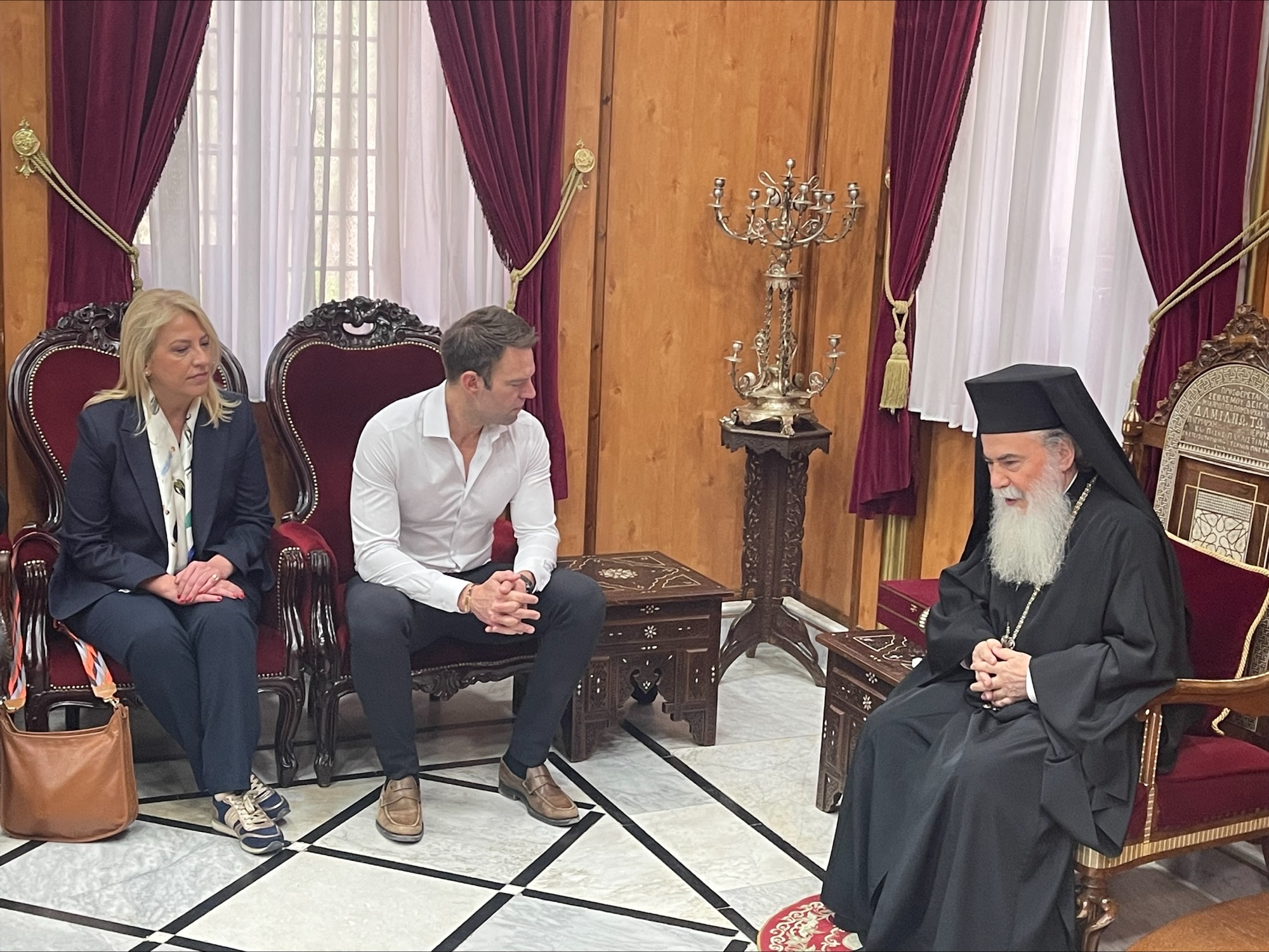 Στ. Κασσελάκης: Συνάντηση με τον Πατριάρχη Ιεροσολύμων κ. Θεόφιλο Γ’