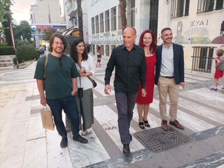 Γ. Βαρουφάκης από Λάρισα: Ευκαιρία οι ευρωεκλογές να τιμωρήσουν οι πολίτες το ελληνικό και ευρωπαϊκό κατεστημένο