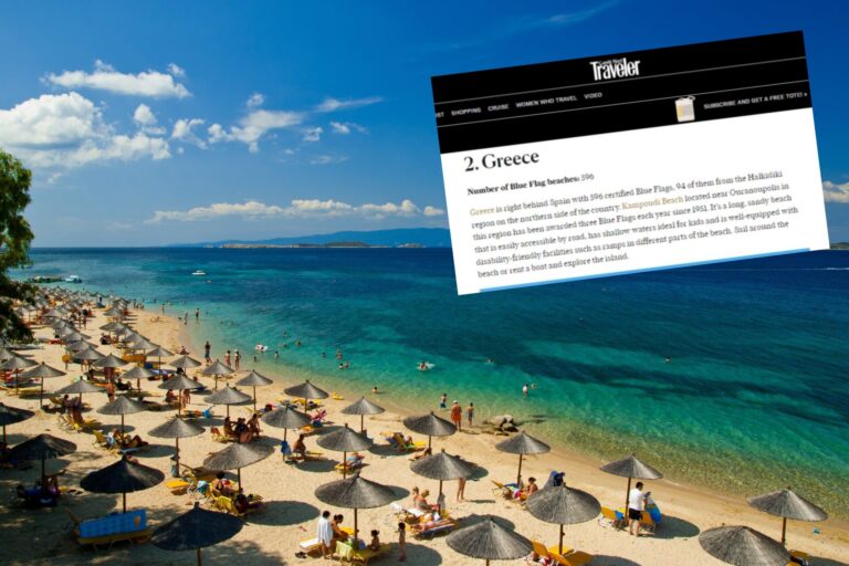 Xαλκιδική: Με κορυφαίο το Καμπούδι της Ουρανούπολης, ο δήμος Ιερισσού πανηγυρίζει για τις 17 γαλάζιες σημαίες του