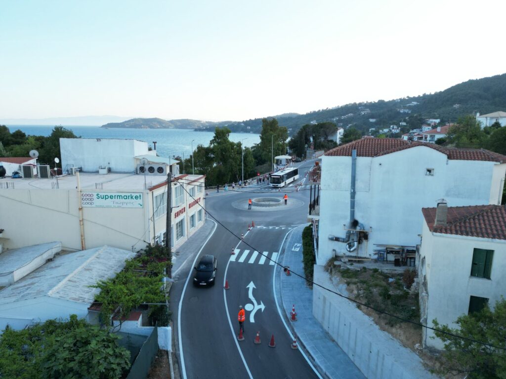 Ασφαλτοστρώθηκε και διαγραμμίστηκε το επαρχιακό δίκτυο της Σκιάθου