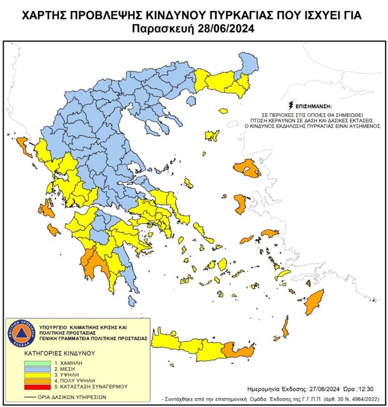 Υψηλός κίνδυνος πυρκαγιάς σήμερα σε Ηγουμενίτσα και Πρέβεζα