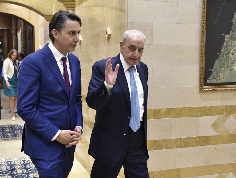 Λίβανος: Ανήσυχος ο πρόεδρος του κοινοβουλίου παρά την αισιοδοξία του Αμερικανού Πρέσβη στο Ισραήλ ότι η επίλυση είναι πιο κοντά