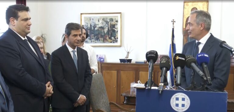 Θεσσαλονίκη: Τελετή παράδοσης-παραλαβής στο Υπουργείο Μακεδονίας-Θράκης