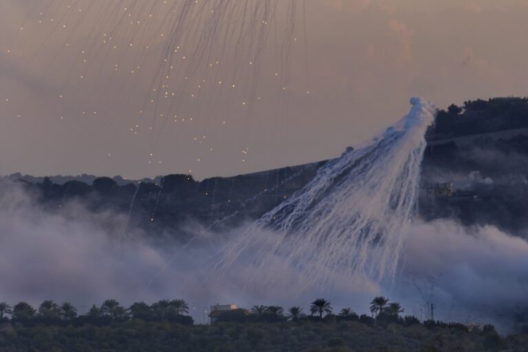 Human Rights Watch: Το Ισραήλ χρησιμοποίησε λευκό φώσφορο σε 17 πόλεις στο νότιο Λίβανο