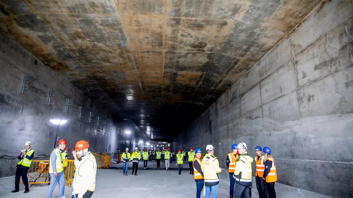 Under Water tunnel linking Denmark and Germany