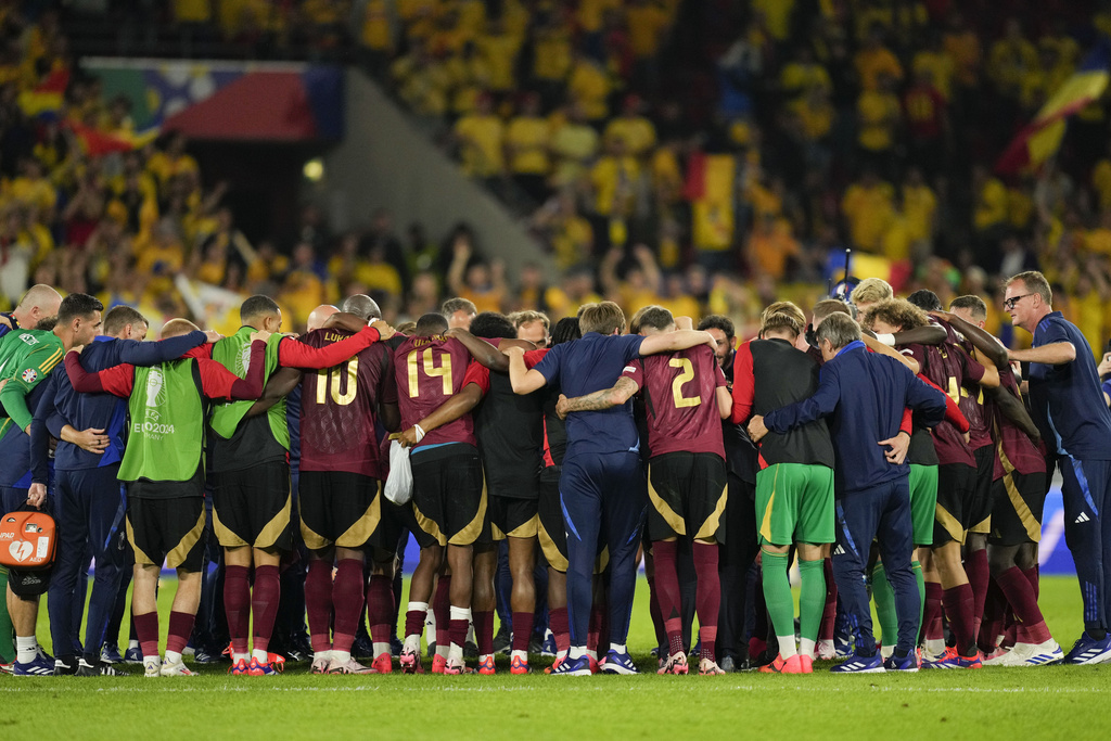 Euro 2024 Soccer Belgium Romania