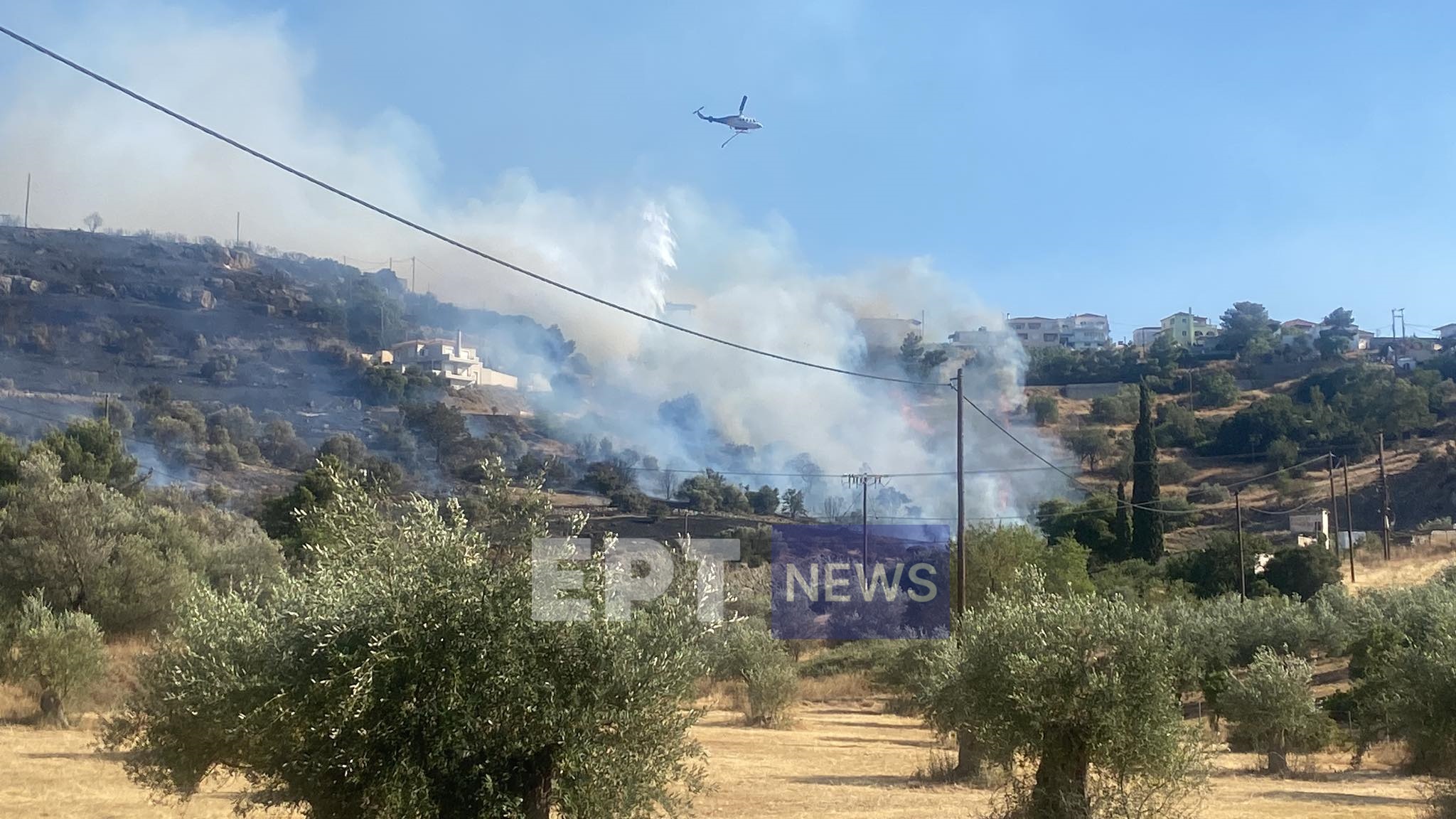 Μαίνεται η πυρκαγιά στο Κρανίδι Αργολίδας – Απομακρύθηκαν κάτοικοι από οικισμούς