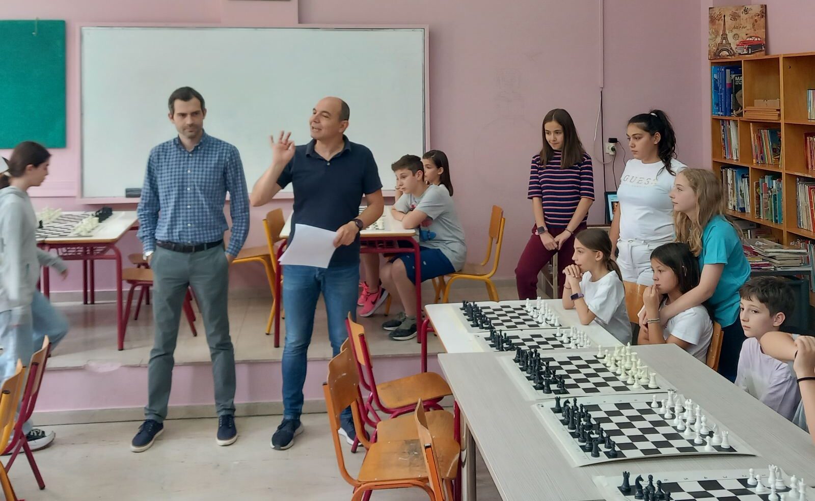 Τουρνουά σκακιού παρουσία του Λαρισαίου πρωταθλητή Π. Ζιώγα στο 27ο Δημοτικό Σχολείο Λάρισας