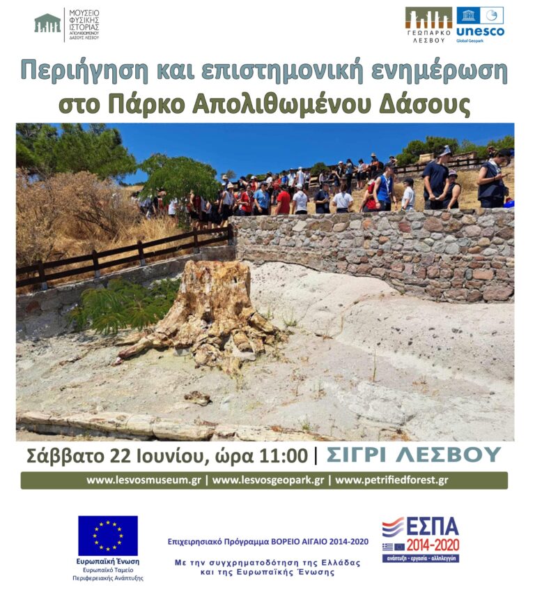 Λέσβος: Περιήγηση και επιστημονική ενημέρωση στο Πάρκο Απολιθωμένου Δάσους