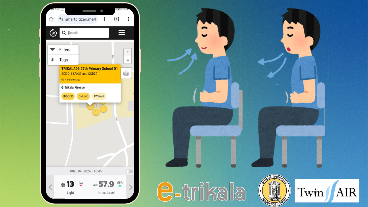 twin Τρίκαλα: Ενημέρωση για το πρόγραμμα TwinAIR που αφορά την ποιότητα του αέρα