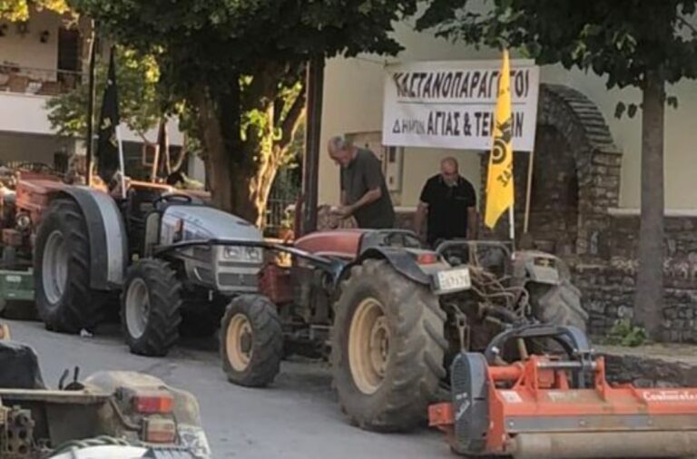 Λάρισα: Ευρωεκλογές με τρακτέρ στην Μελιβοία Αγιάς