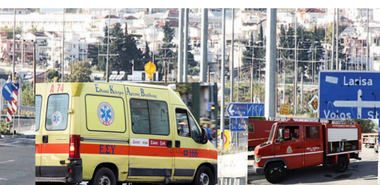 Σφοδρή σύγκρουση στον περιφερειακό του Βόλου- Τυχεροί οι οδηγοί